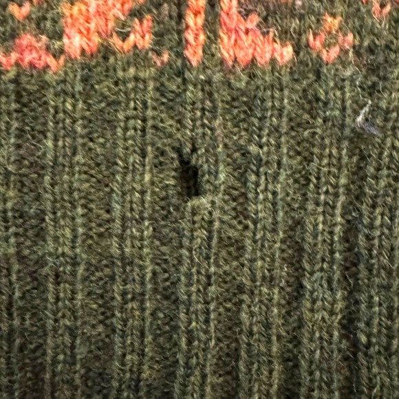 Luichart Woollens Harry Goudie Mens XL Fair Isle Knit Sweater Made in Scotland - Picture 8 of 8